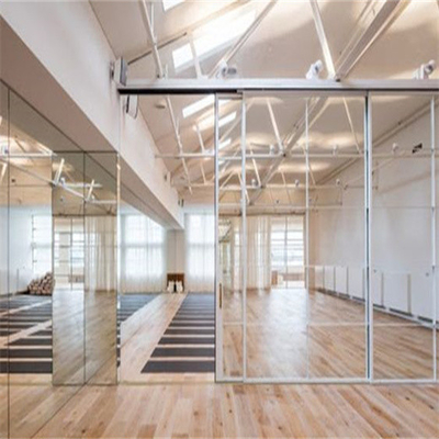 Soundproof τοίχοι χωρισμάτων γυαλιού Frameless για το στούντιο χορού/καταγραφής