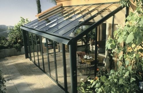 Αδιάβροχα γυάλινα σπίτια από αλουμίνιο με διπλή πόρτα και σχεδιασμό θερμοκηπίου