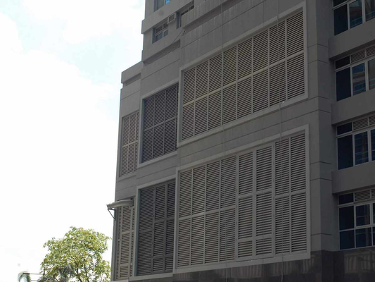 Προκατασκευασμένο σταθερό παράθυρο Louvered αργιλίου στεγανό