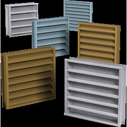 Προκατασκευασμένο σταθερό παράθυρο Louvered αργιλίου στεγανό
