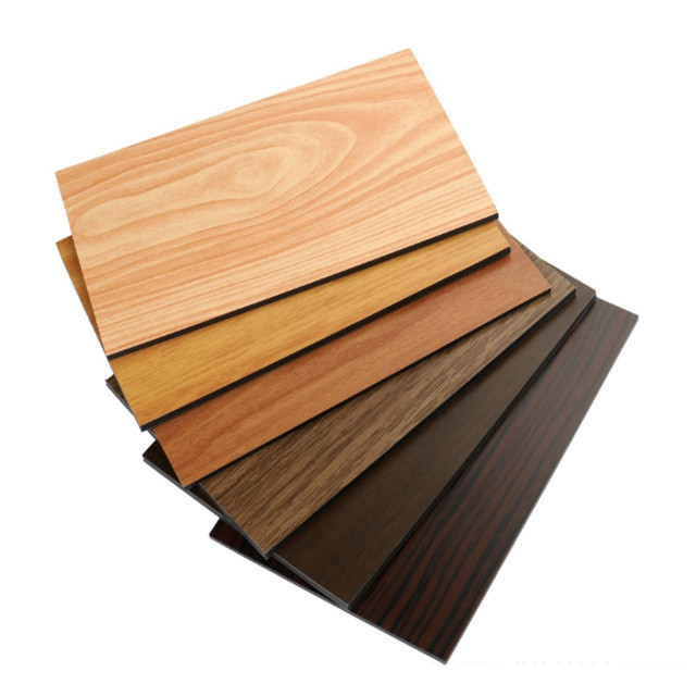 4mm Επιχρισμός PVDF 1220x2440 mm Δαχτυλικός συνθετικός πίνακας αλουμινίου χρώματος ξύλου ACP ACM