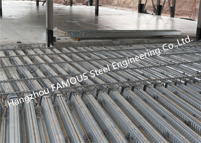 πάτωμα Decking μετάλλων 0.8mm1.2mm σύνθετο για τον πολυ όροφο που χτίζει ISO9001