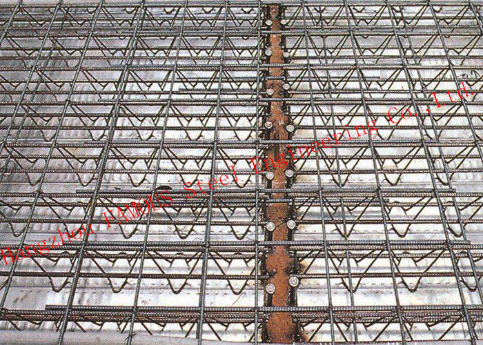 Γαλβανισμένο 11.8m μετάλλων πατωμάτων ζευκτόν φραγμών χάλυβα Decking ενισχυμένο HRB500E, τσιμεντένιο πάτωμα Decking 0.5mm